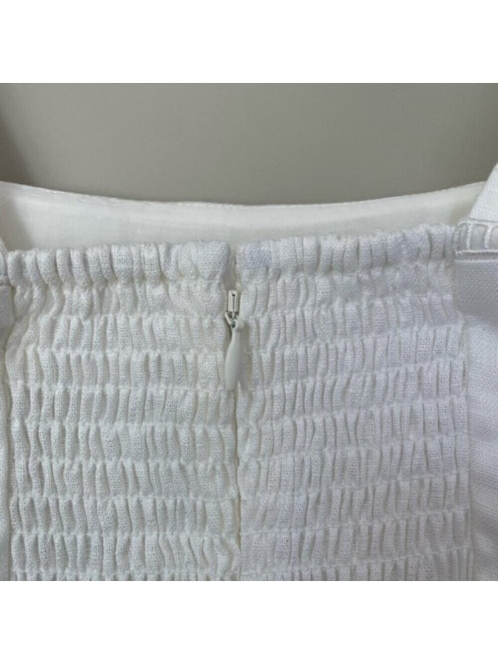 NEW Reformation Everett Linen Midi Dress White | US 4 UK 8 - Picture 12 of 16